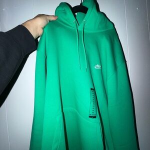 Men Nike Tech Fleece Green Hoodie